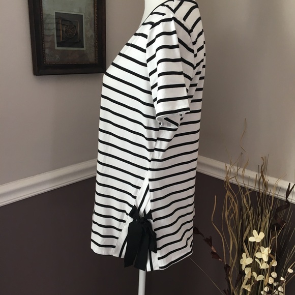 Joe Fresh Striped Shirt with Side Bows Size Large - Picture 2 of 6